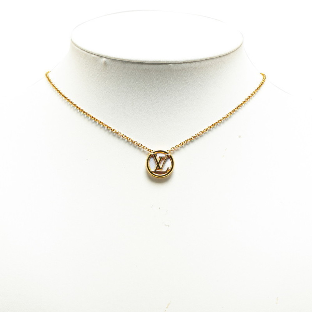 Louis Vuitton Louis Vuitton Monogram Necklace M80259 Gold Metal Necklace M80259 - Picture 6 of 6